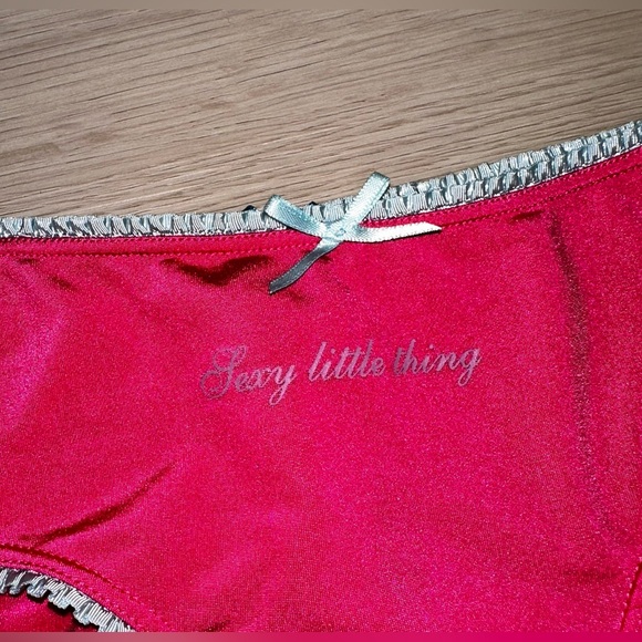2 Y2K Victorias Secret Sexy Little Thing Bride/Bridal Rings Satin Cheeky Panties - Picture 4 of 12